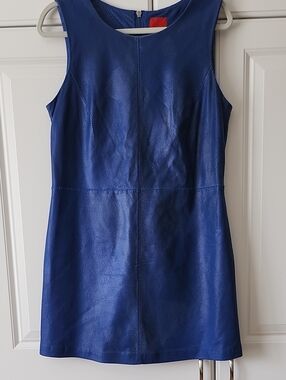 Saks Fifth Avenue Royal Blue Sleeveless Mini Dress